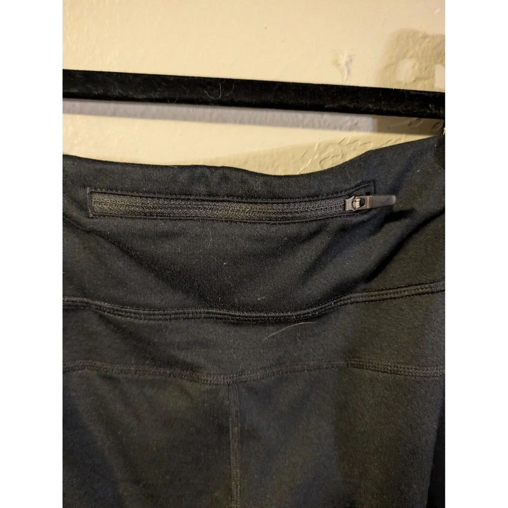 Womens Black Nike Dri-Fit Leggings Micro mesh Panel size XL‎